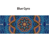 Lotus Pattern Suede Yoga Mat Pad (Non-Slip)