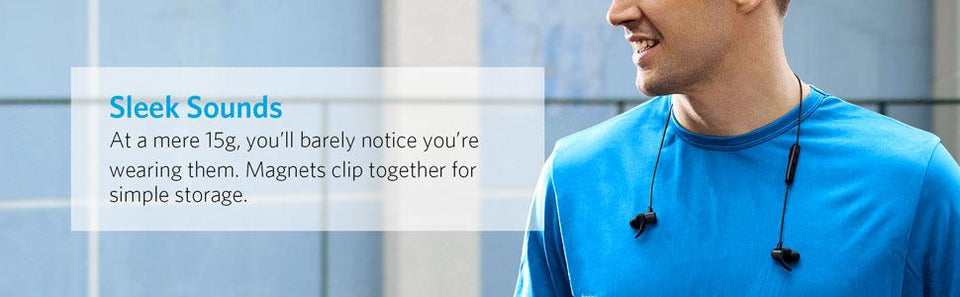 Wireless and Water Resistant Sports Headphones with Mic