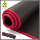 Non-Slip Yoga Mat with Bandages 10MM Extra Thick 183cmX61cm
